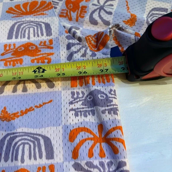 Nike Men's Orange and Gray Patterned Shirt - Picture 7 of 12